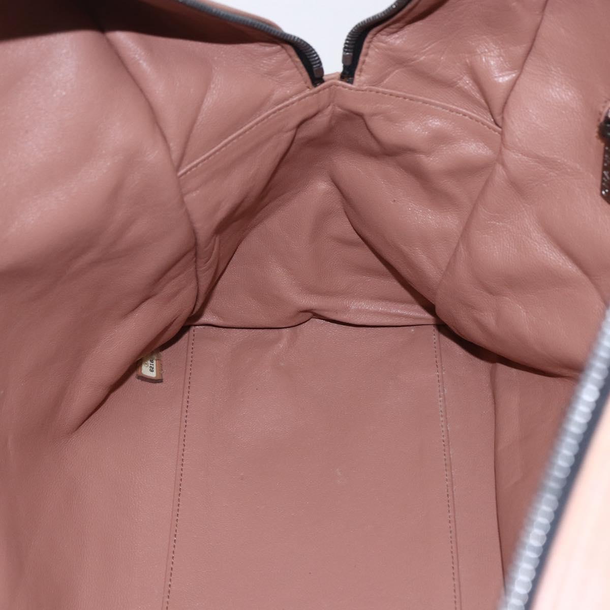 CHANEL Matelasse Boston Bag Caviar Skin Pink Silver CC Auth gh1196