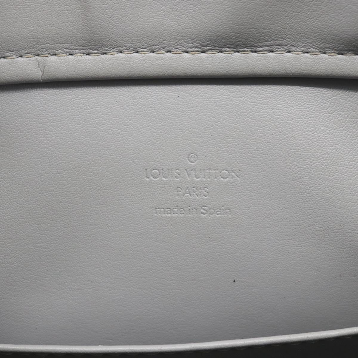 LOUIS VUITTON Monogram Vernis Columbus Tote Bag Gris M91028 LV Auth gh1198