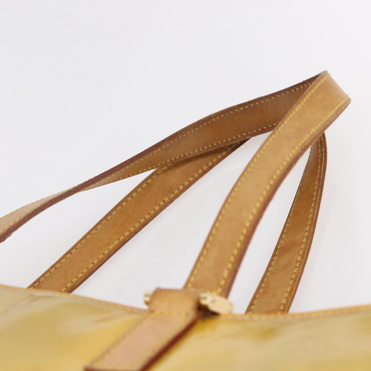 LOUIS VUITTON Monogram Vernis Columbus Tote Bag Gris M91028 LV Auth gh1198