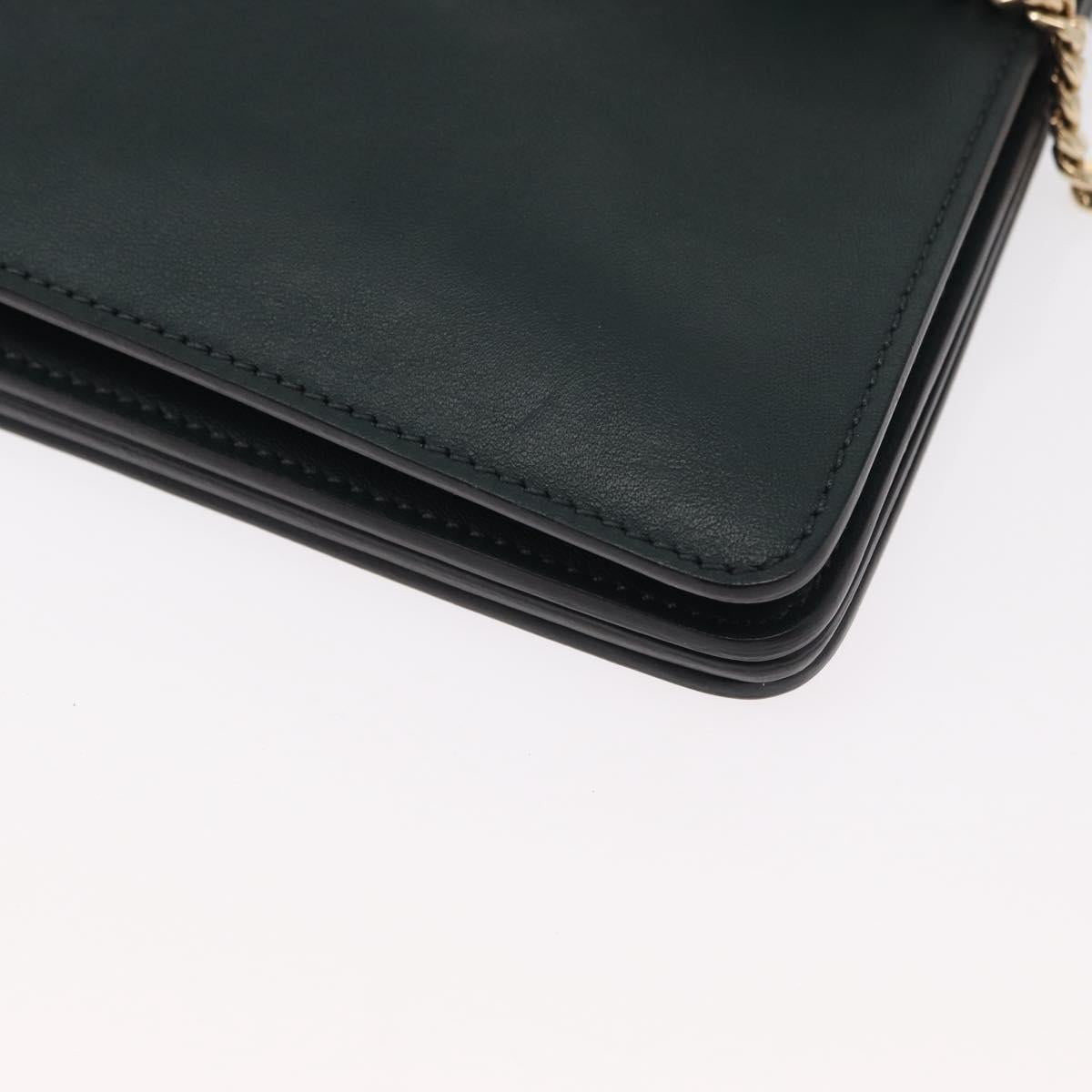 Chloe Fay Shoulder Bag Suede Leather Khaki Gold Auth gh1201