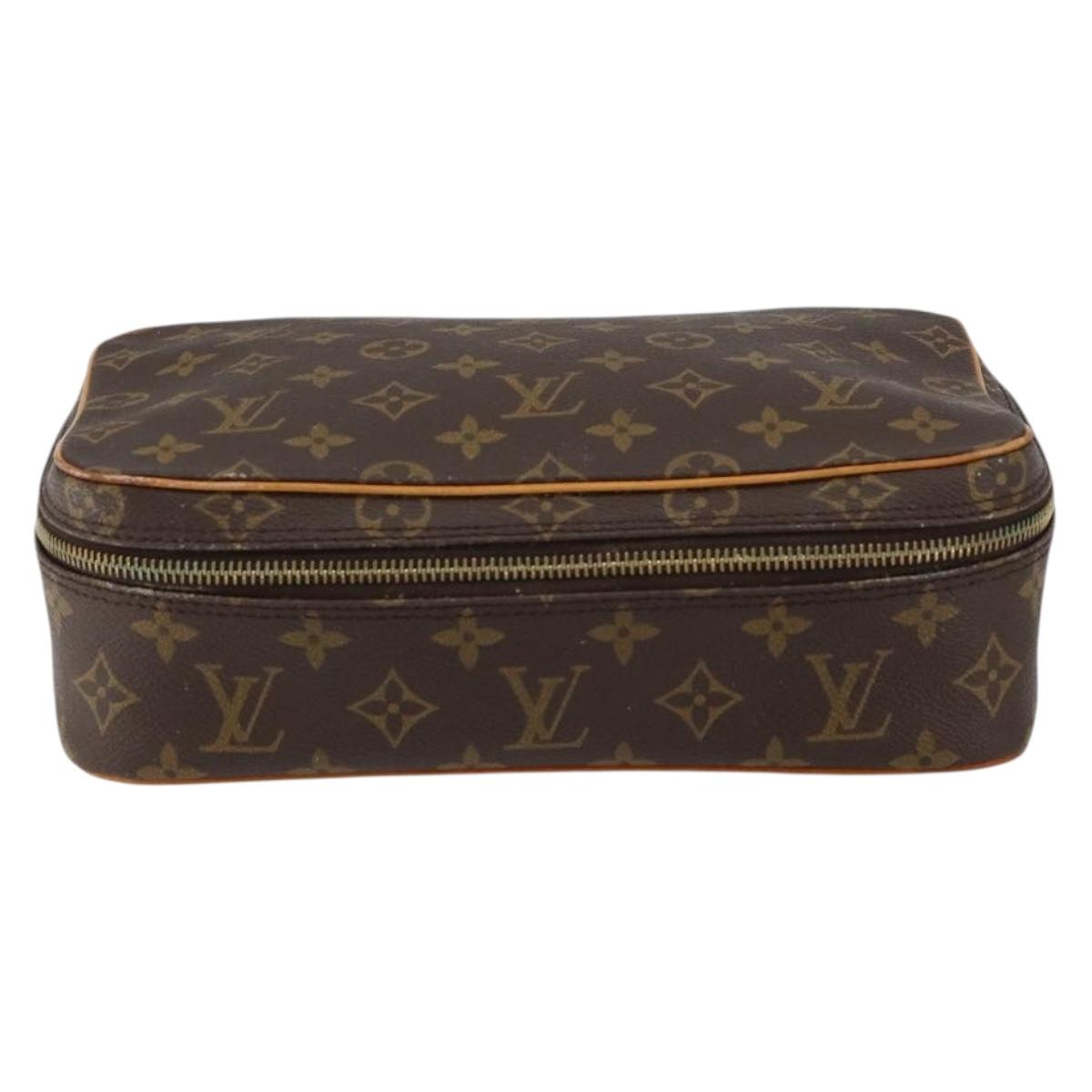 LOUIS VUITTON Monogram Trousse Boite Cosmetic Pouch M47640 LV Auth gh1205