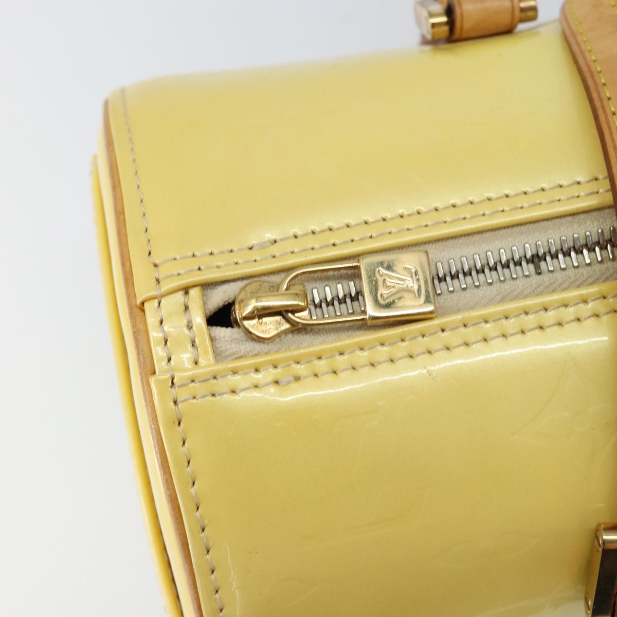 LOUIS VUITTON Monogram Vernis Bedford Hand Bag Perle M91006 LV Auth gh1206