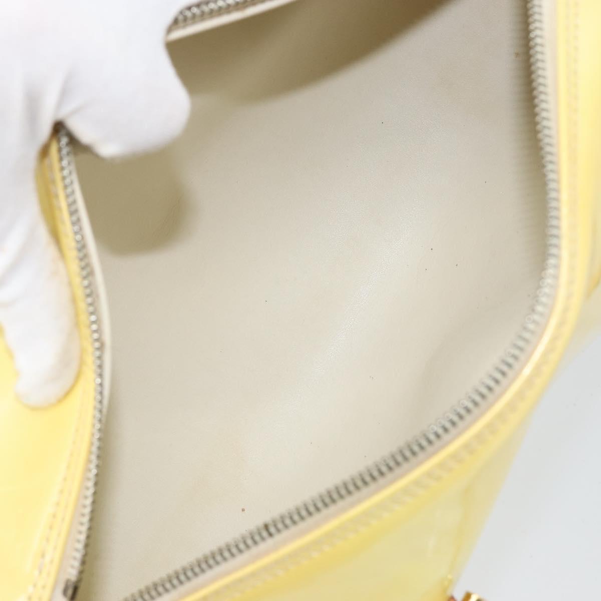 LOUIS VUITTON Monogram Vernis Bedford Hand Bag Perle M91006 LV Auth gh1206