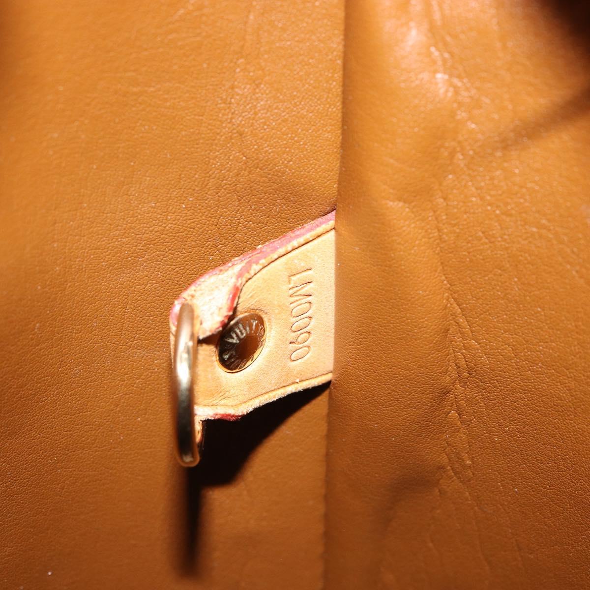 LOUIS VUITTON Monogram Vernis Houston Hand Bag Bronze M91122 LV Auth gh1207