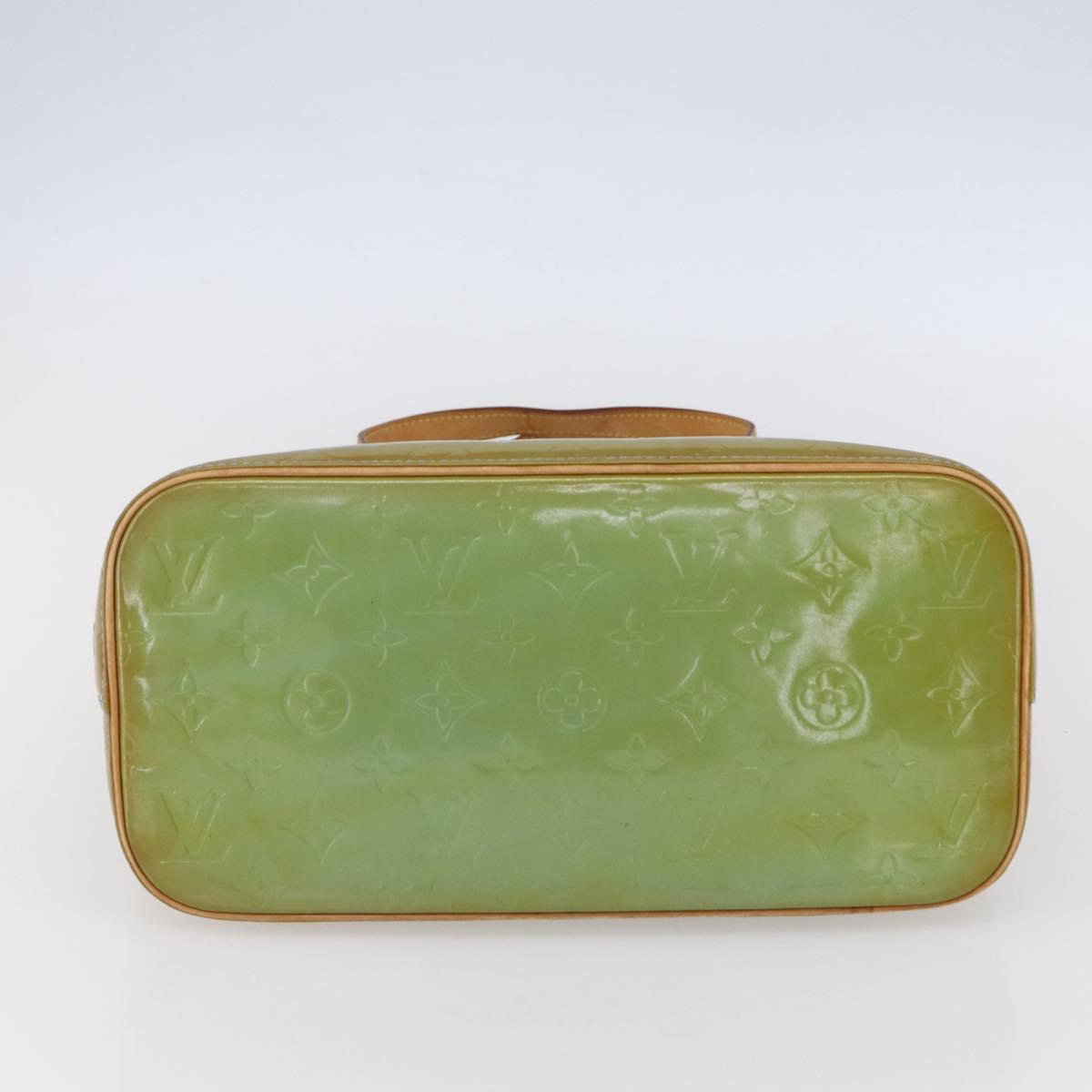 LOUIS VUITTON Monogram Vernis Houston Hand Bag Baby Blue M91005 LV Auth gh1213