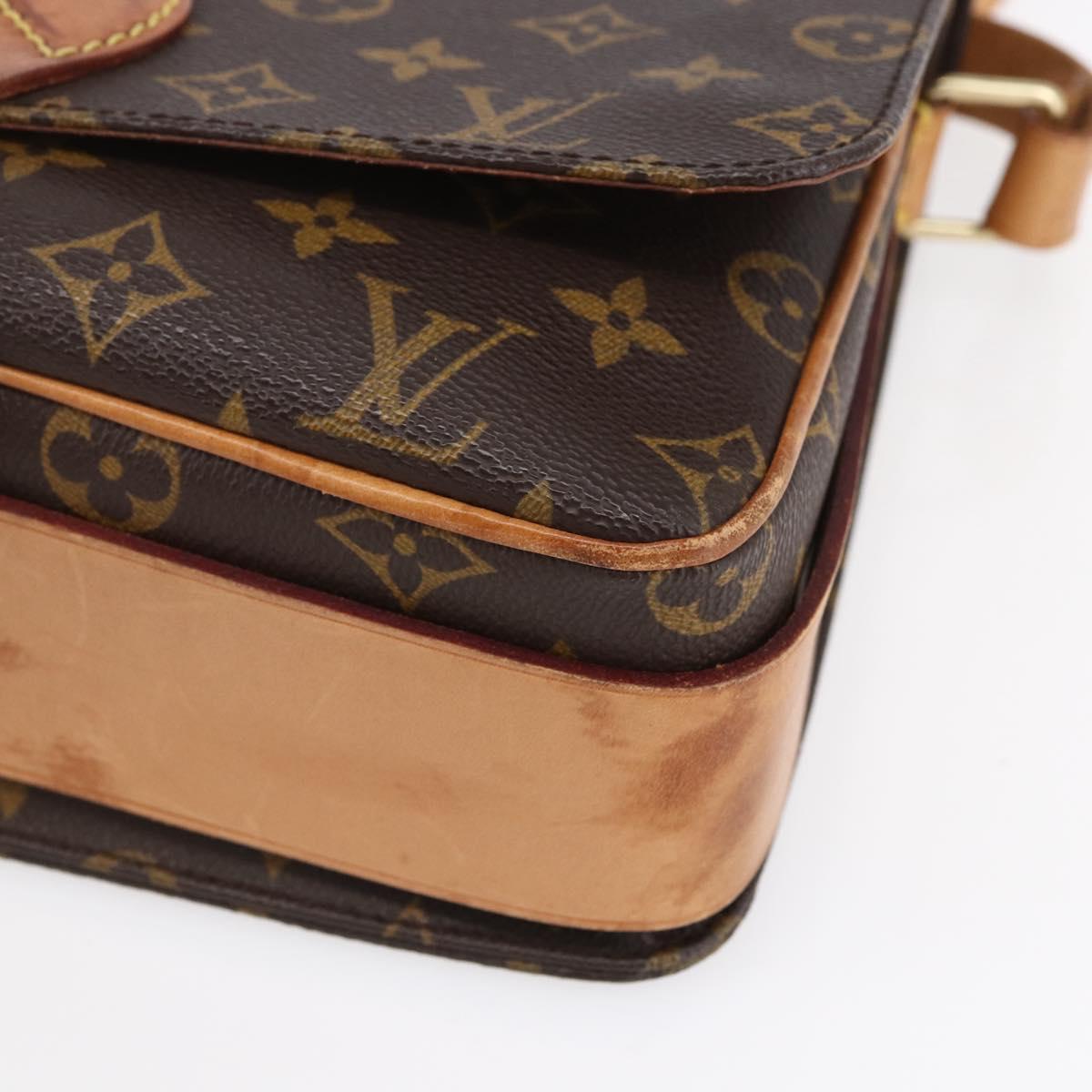 LOUIS VUITTON Monogram Cartouchiere GM Shoulder Bag M51252 LV Auth gh1217