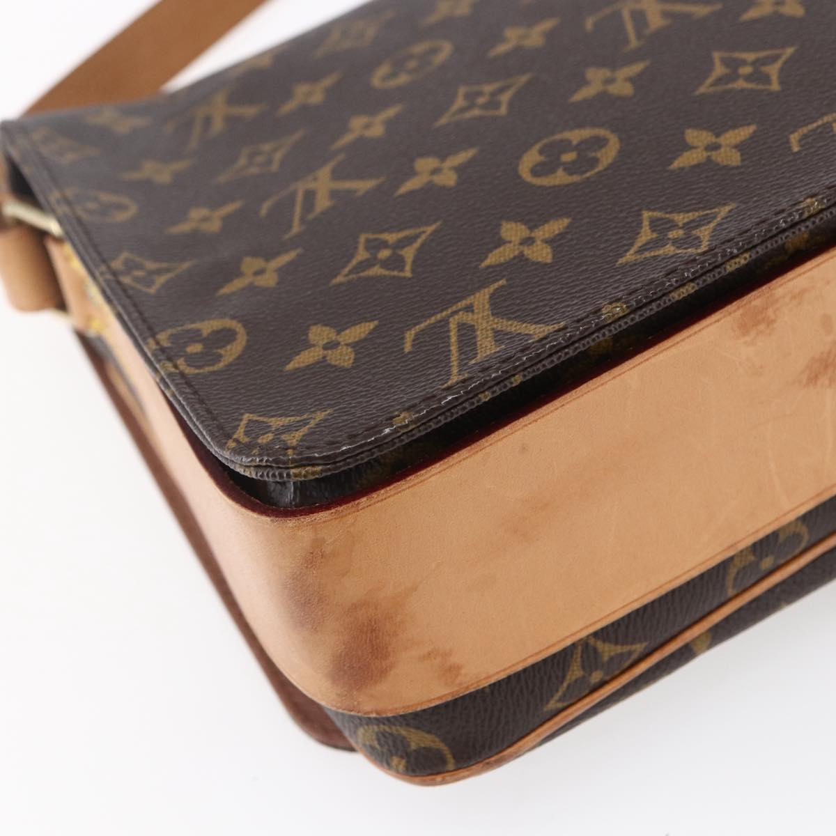 LOUIS VUITTON Monogram Cartouchiere GM Shoulder Bag M51252 LV Auth gh1217