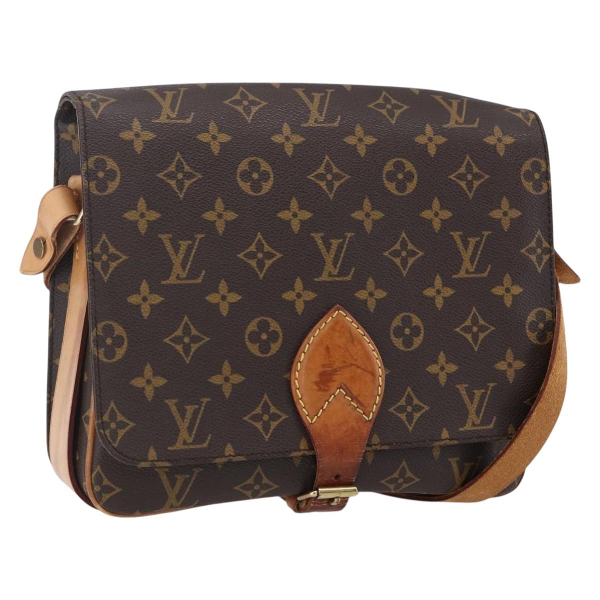 LOUIS VUITTON Monogram Cartouchiere GM Shoulder Bag M51252 LV Auth gh1217
