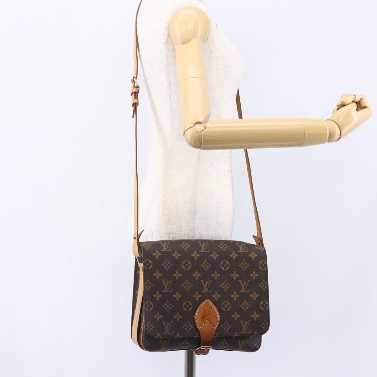LOUIS VUITTON Monogram Cartouchiere GM Shoulder Bag M51252 LV Auth gh1217