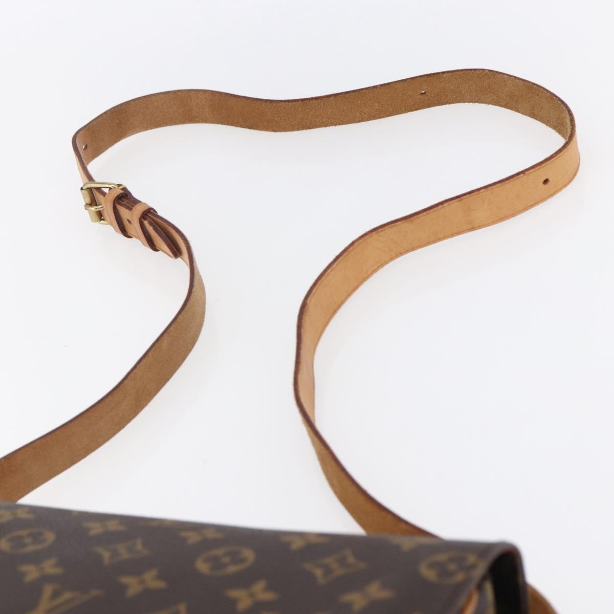 LOUIS VUITTON Monogram Cartouchiere GM Shoulder Bag M51252 LV Auth gh1217