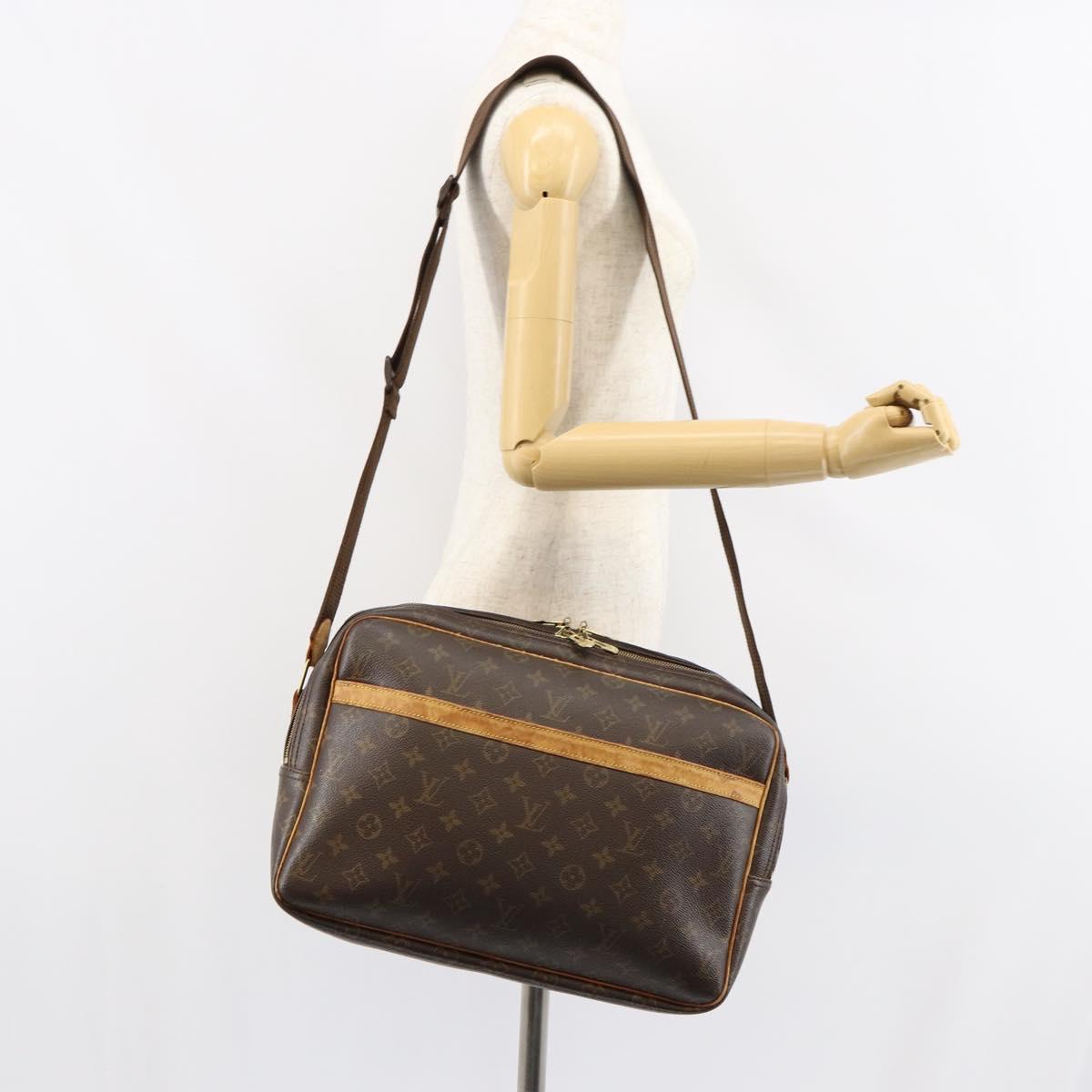 LOUIS VUITTON Monogram Reporter GM Shoulder Bag M45252 LV Auth gh1218