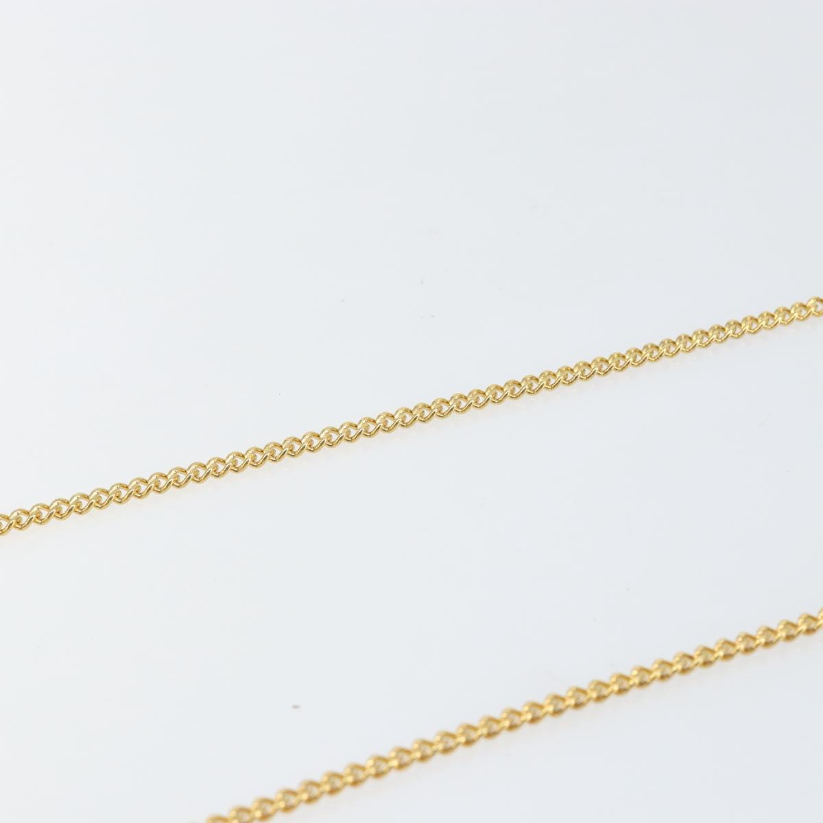 Christian Dior Honeycomb Canvas Chain Shoulder Bag PVC Black Gold Auth gh1228