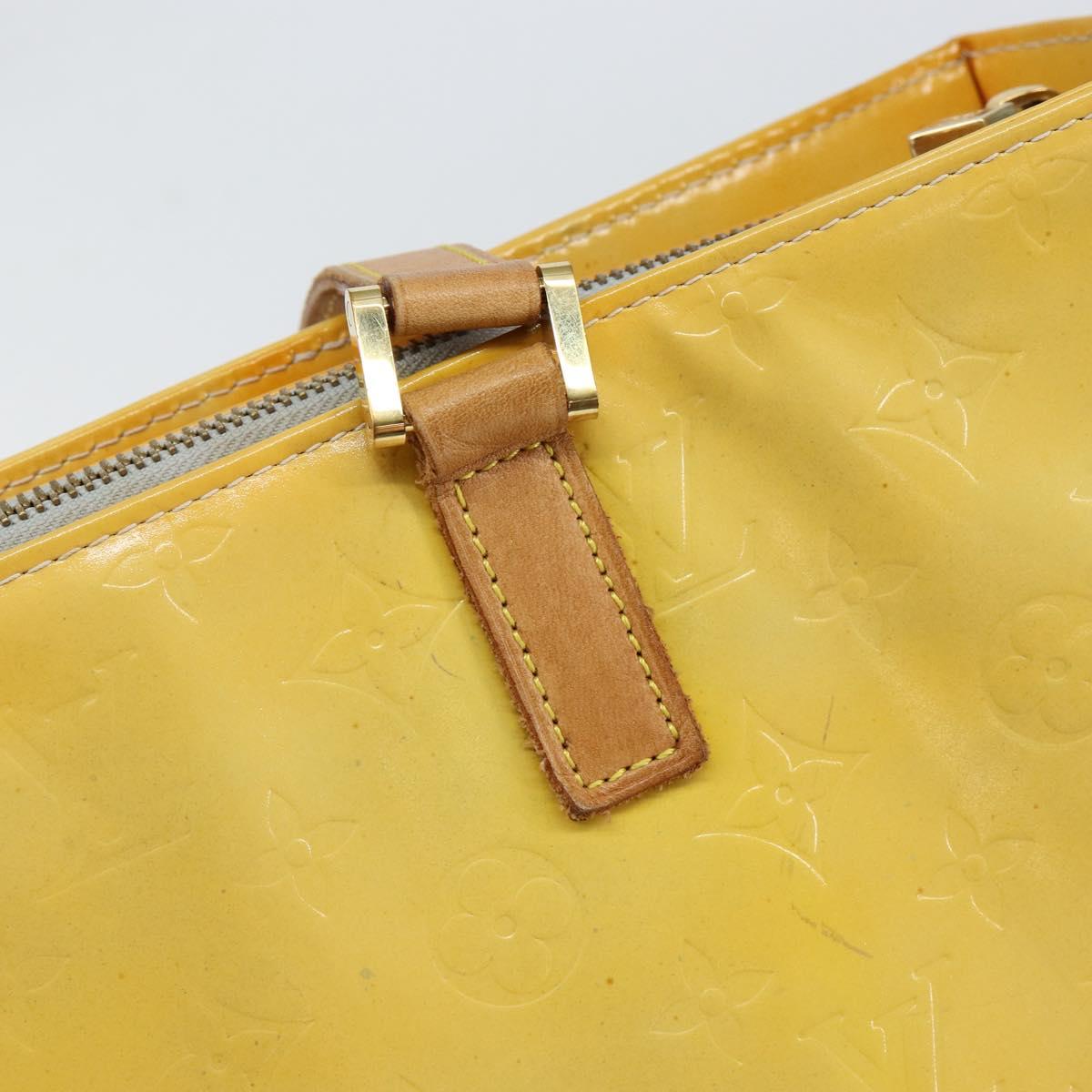 LOUIS VUITTON Monogram Vernis Columbus Tote Bag Gris M91028 LV Auth gh1229