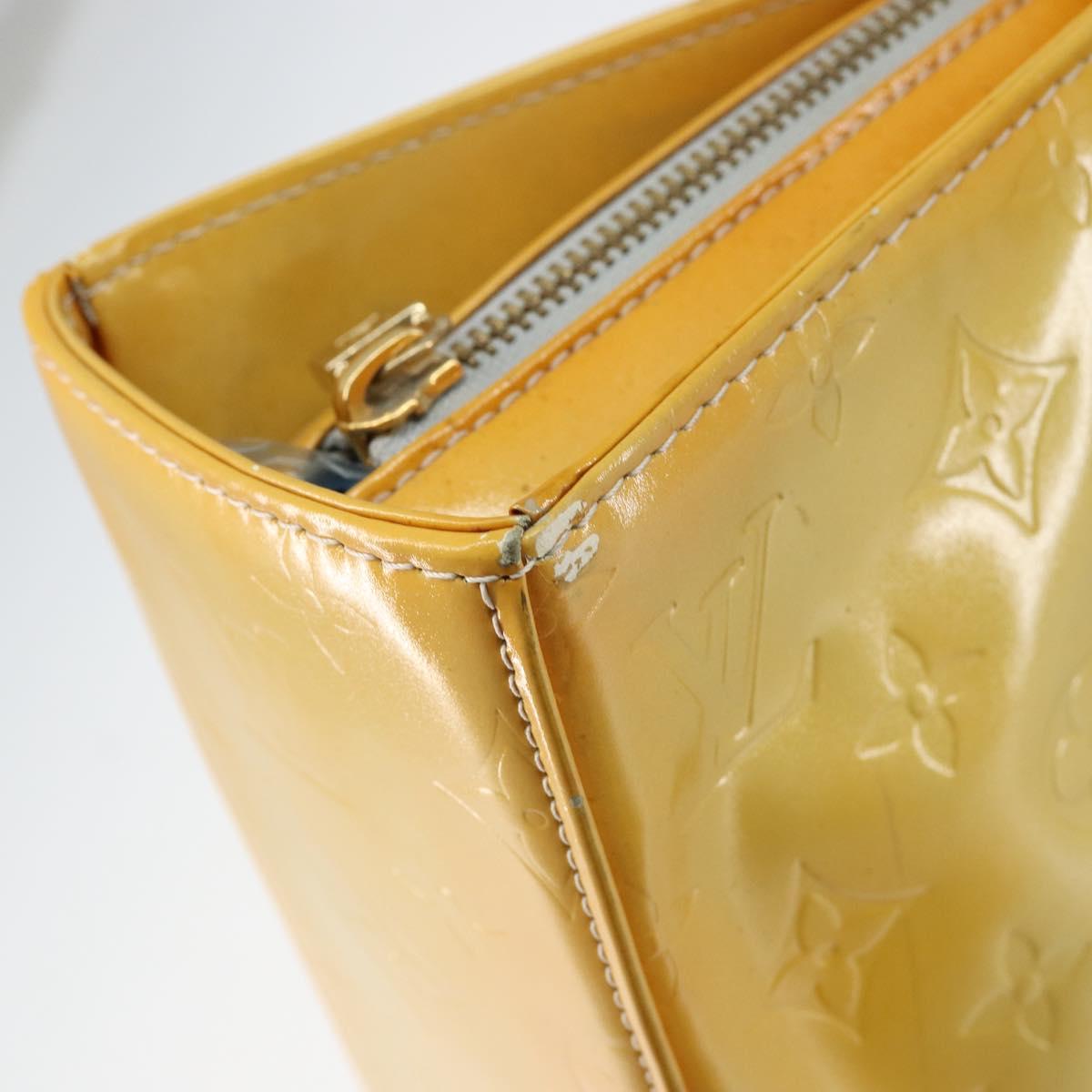 LOUIS VUITTON Monogram Vernis Columbus Tote Bag Gris M91028 LV Auth gh1229