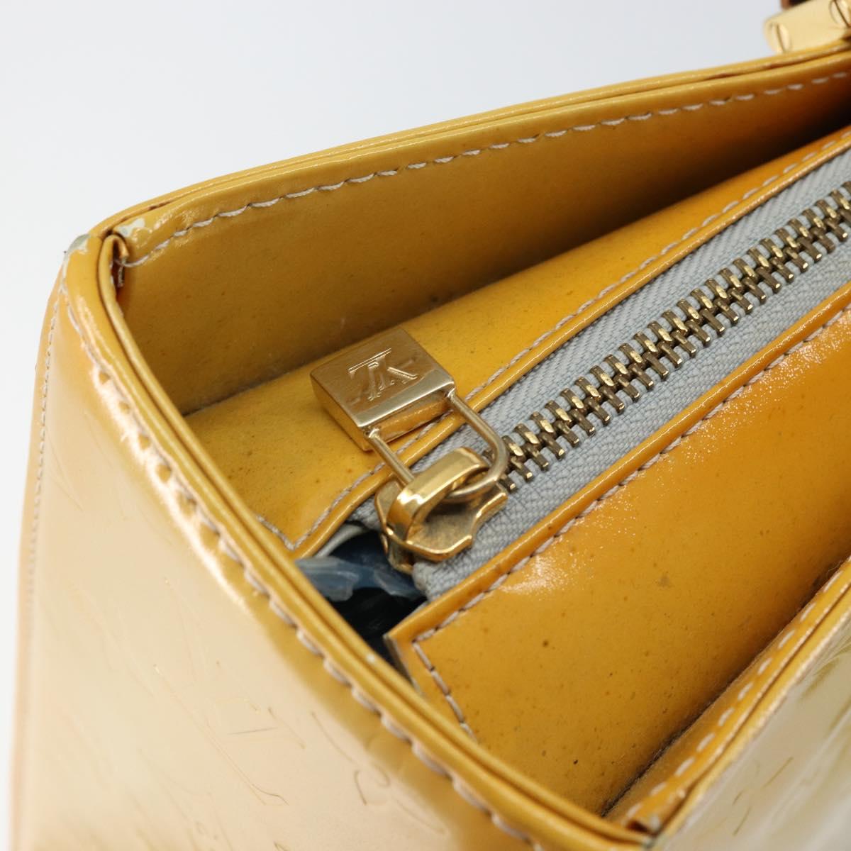 LOUIS VUITTON Monogram Vernis Columbus Tote Bag Gris M91028 LV Auth gh1229