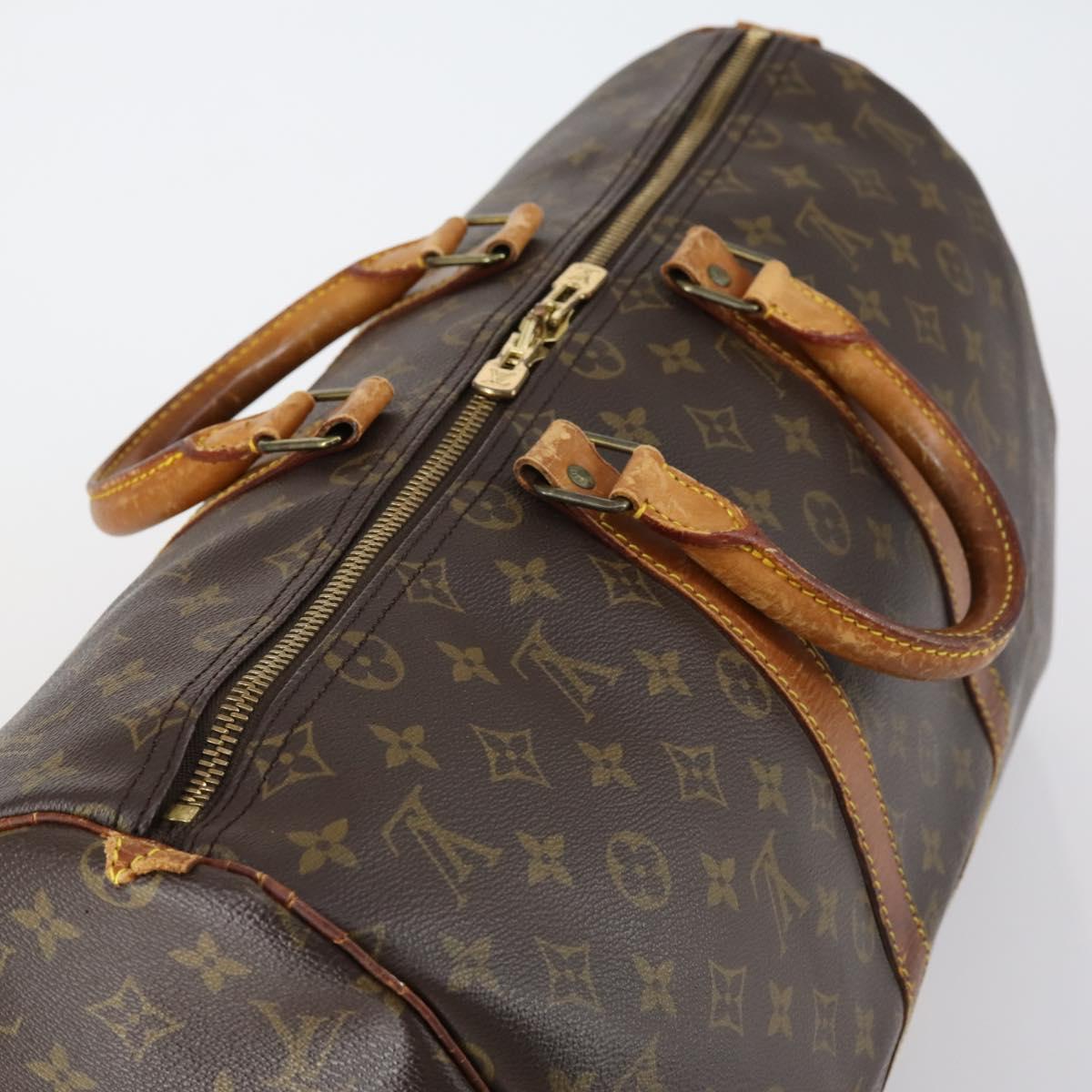 LOUIS VUITTON Monogram Keepall 45 Boston Bag M41428 LV Auth gh1230