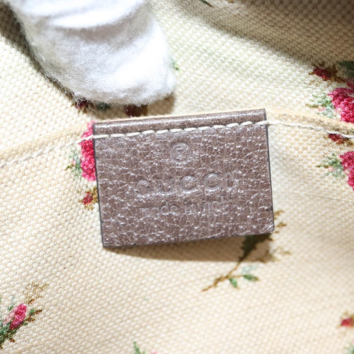 GUCCI GG Supreme Web Sherry Line Messenger Bag Neo Vintage PVC Beige Auth gh1236