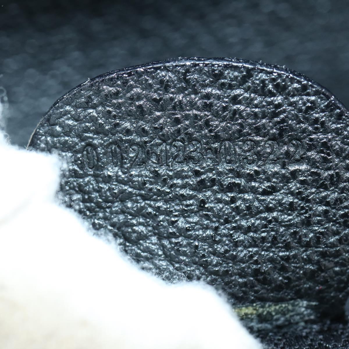 GUCCI Bamboo Hand Bag Suede 2way Black Gold 002 123 0322 Auth gh1242