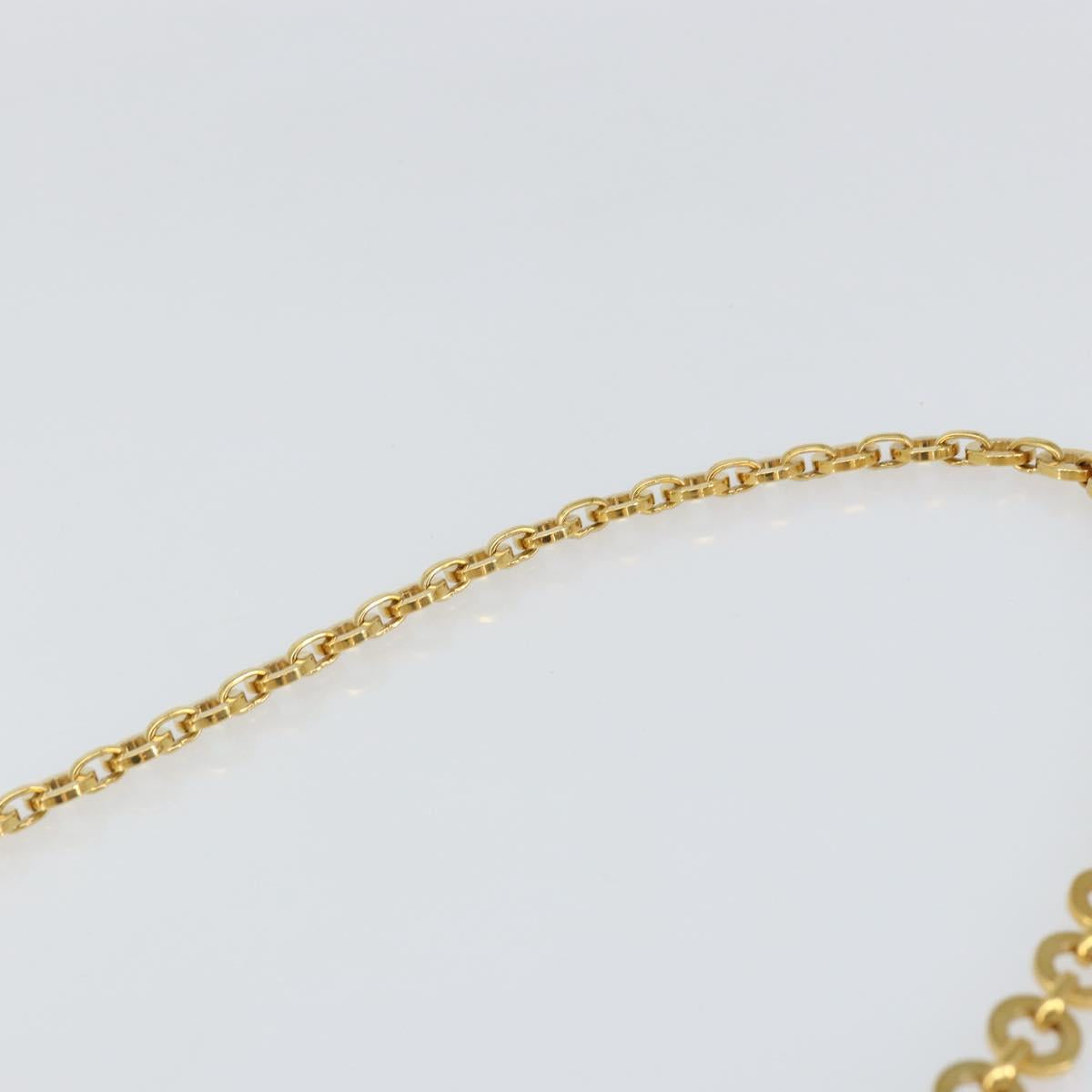 Salvatore Ferragamo Gancini Chain Shoulder Bag Leather Bordeaux Gold Auth gh1253