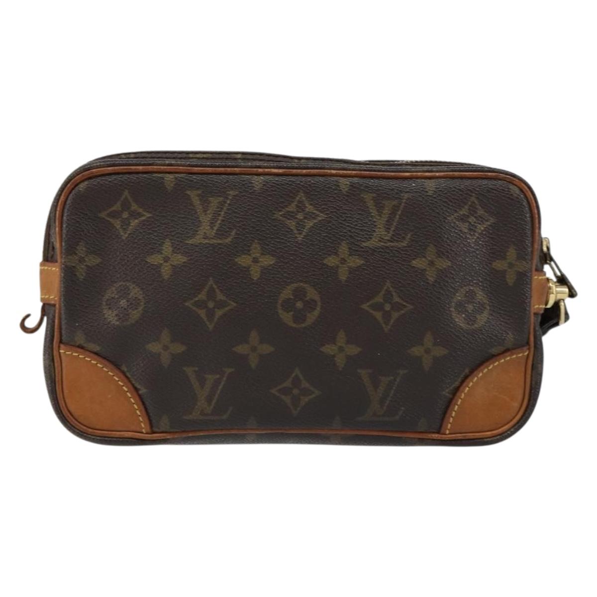 LOUIS VUITTON Monogram Marly Dragonne PM Clutch Bag M51827 LV Auth gh1256
