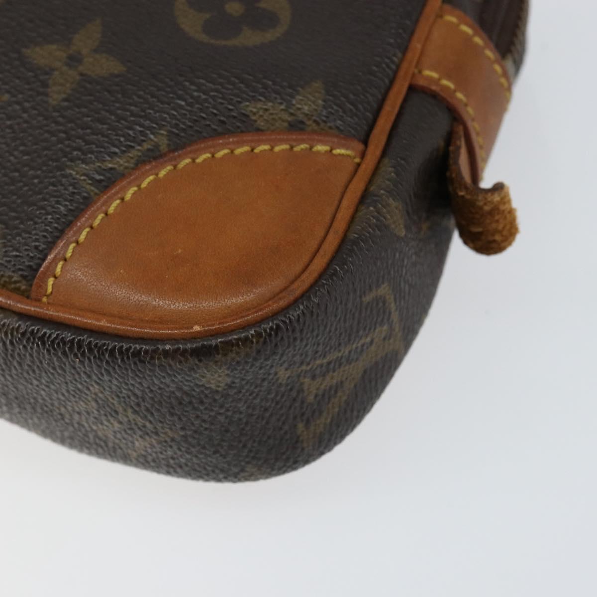 LOUIS VUITTON Monogram Marly Dragonne PM Clutch Bag M51827 LV Auth gh1256