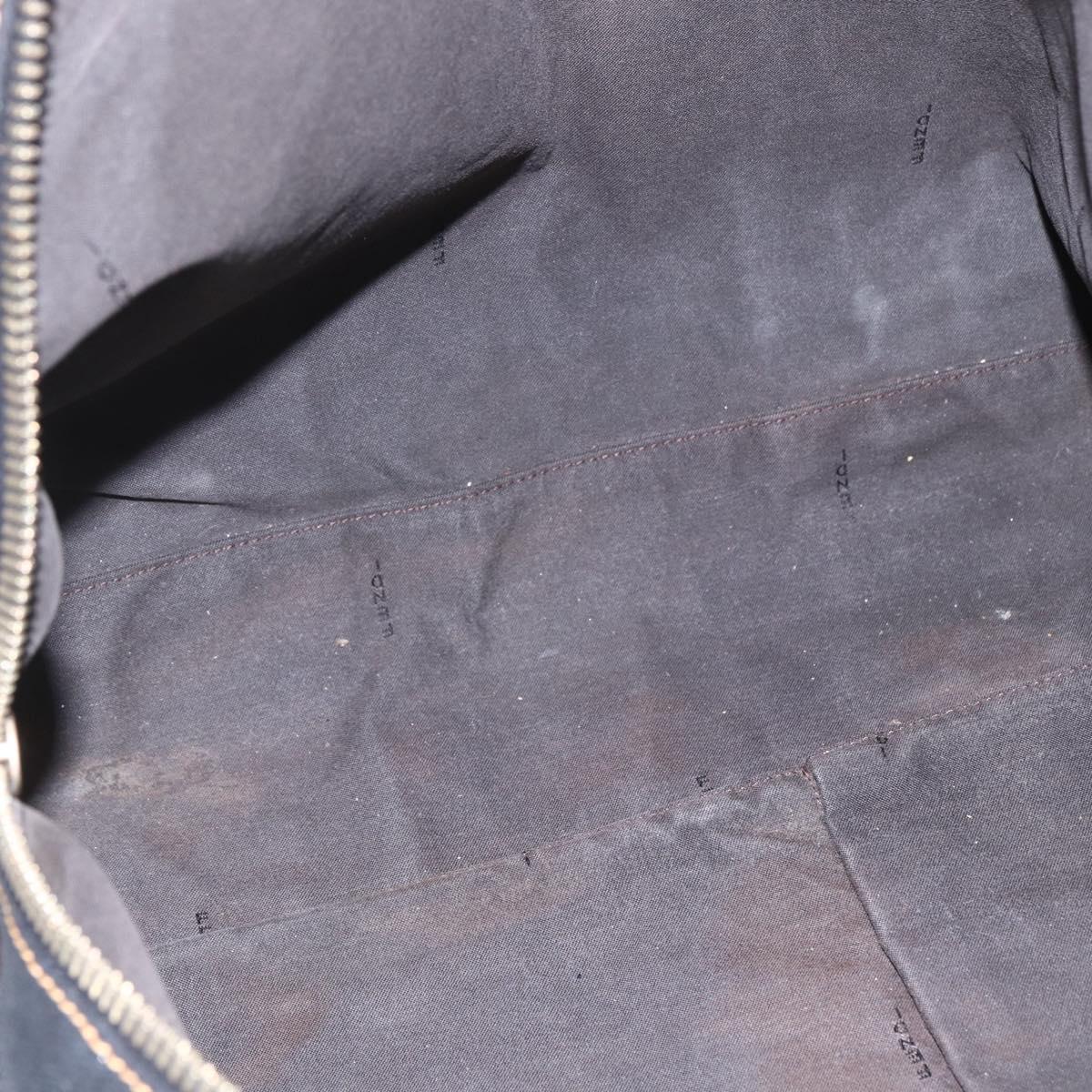 FENDI Zucca Canvas Zucchino Canvas Hand Bag Black Brown Auth gh1262