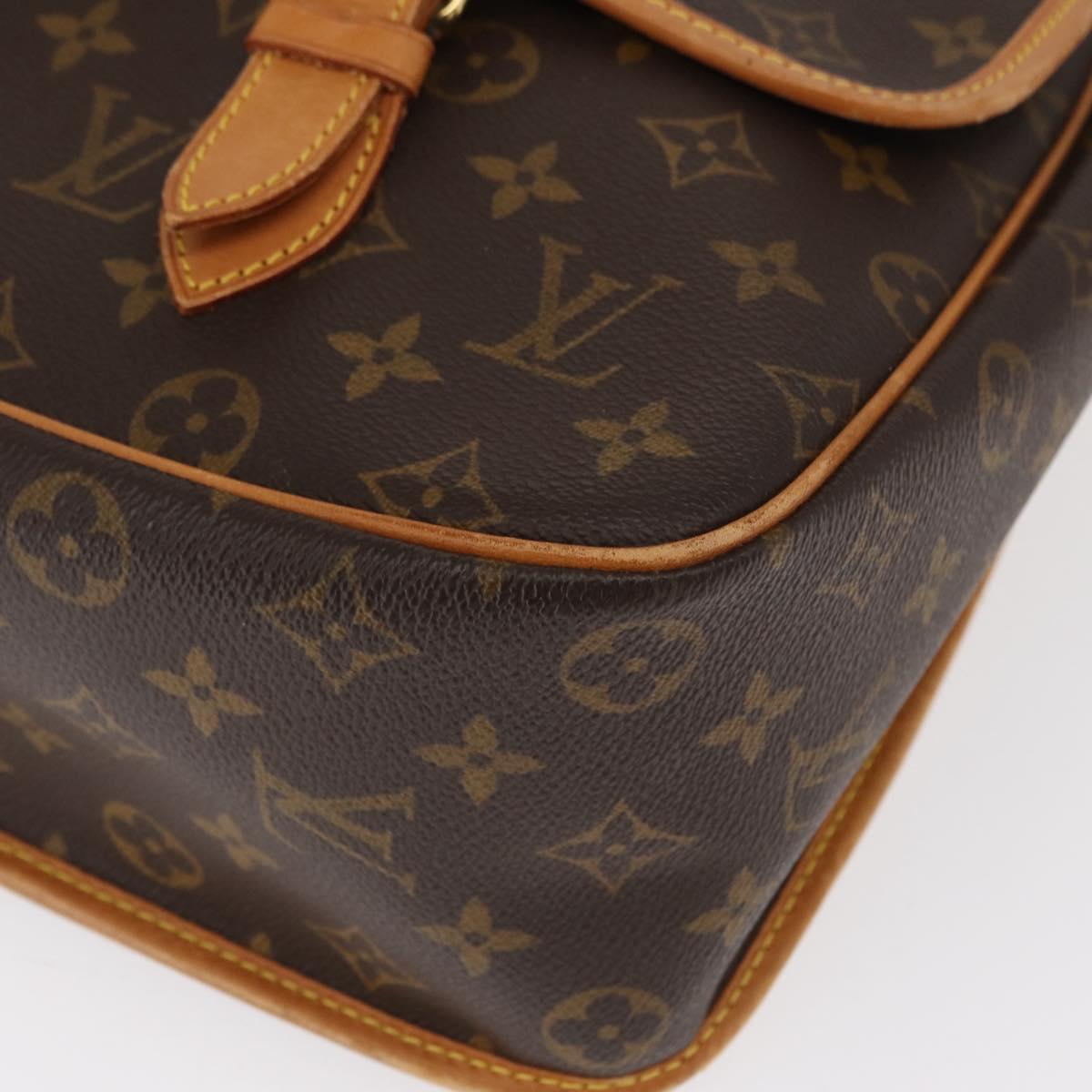 LOUIS VUITTON Monogram Gibeciere GM Shoulder Bag M42246 LV Auth gh1280