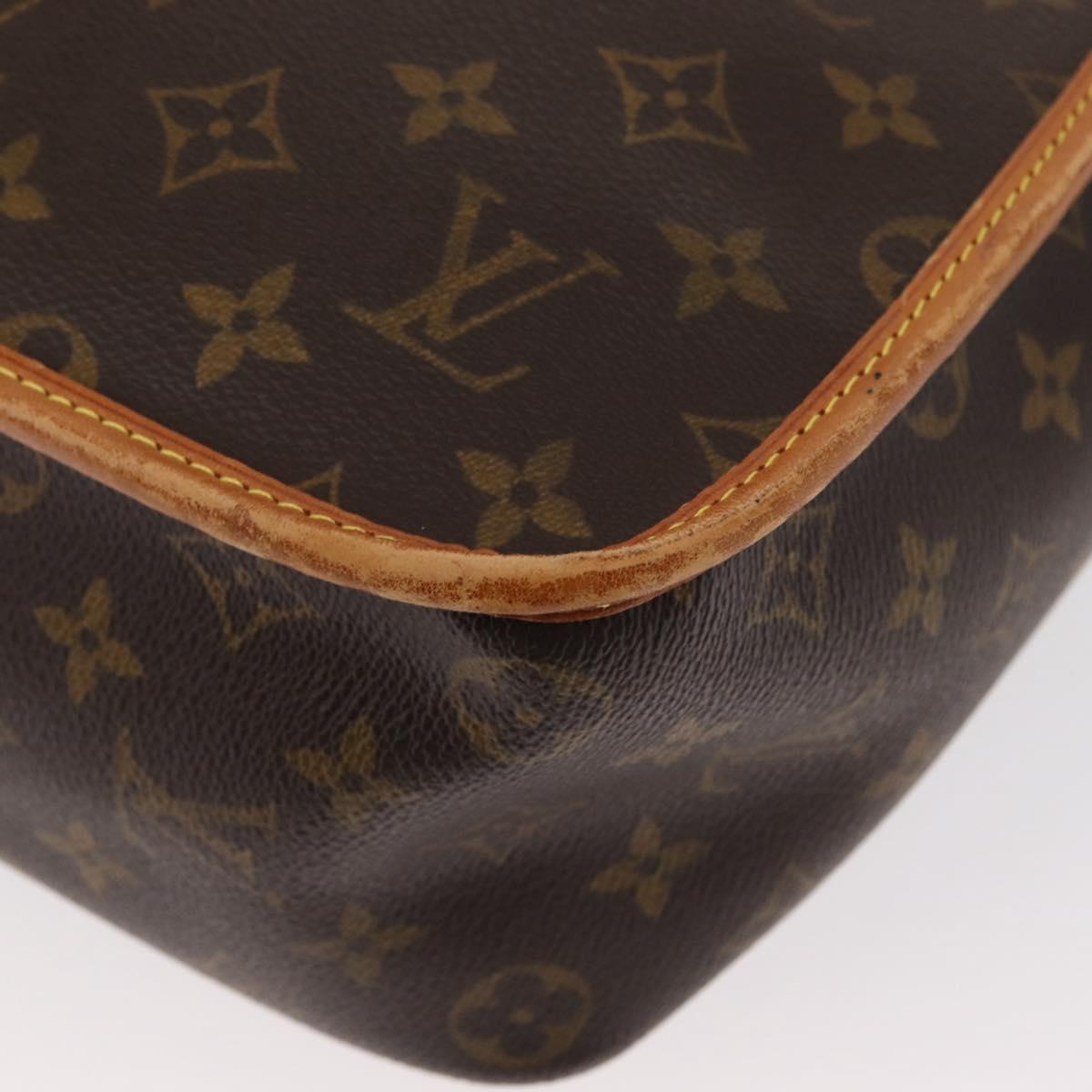 LOUIS VUITTON Monogram Gibeciere GM Shoulder Bag M42246 LV Auth gh1280