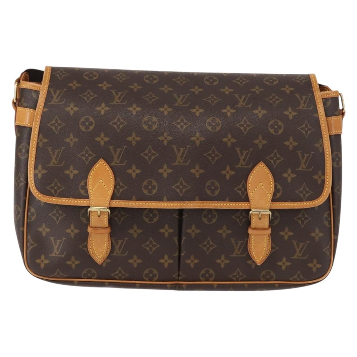 LOUIS VUITTON Monogram Gibeciere GM Shoulder Bag M42246 LV Auth gh1280