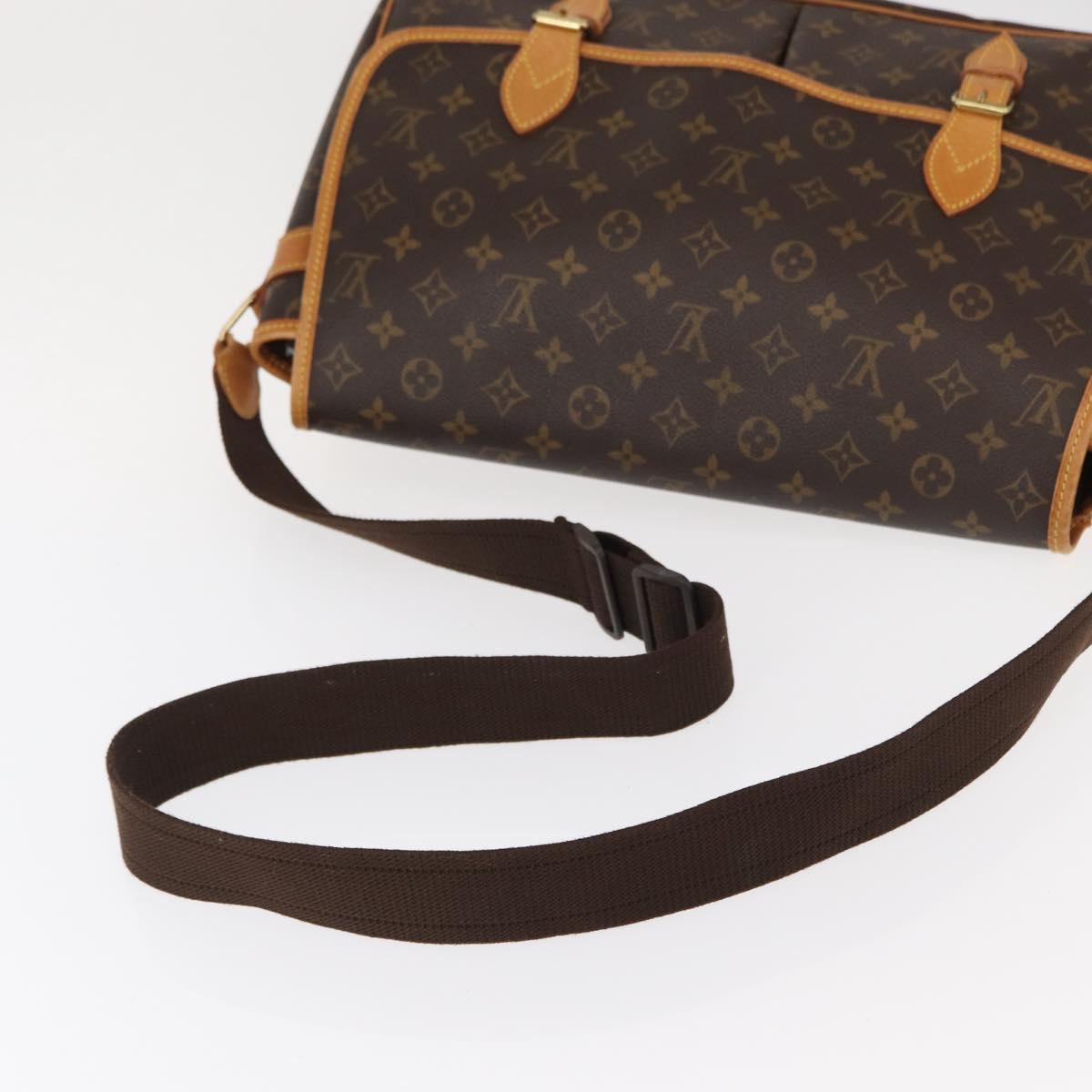 LOUIS VUITTON Monogram Gibeciere GM Shoulder Bag M42246 LV Auth gh1280