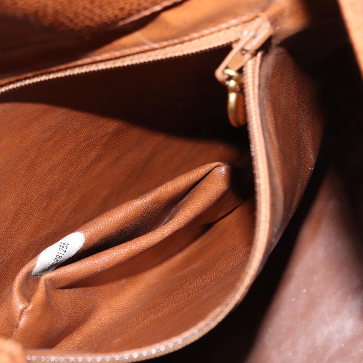CHANEL Matelasse Big Coco Shoulder Bag Caviar Skin Brown Gold CC Auth gh1285