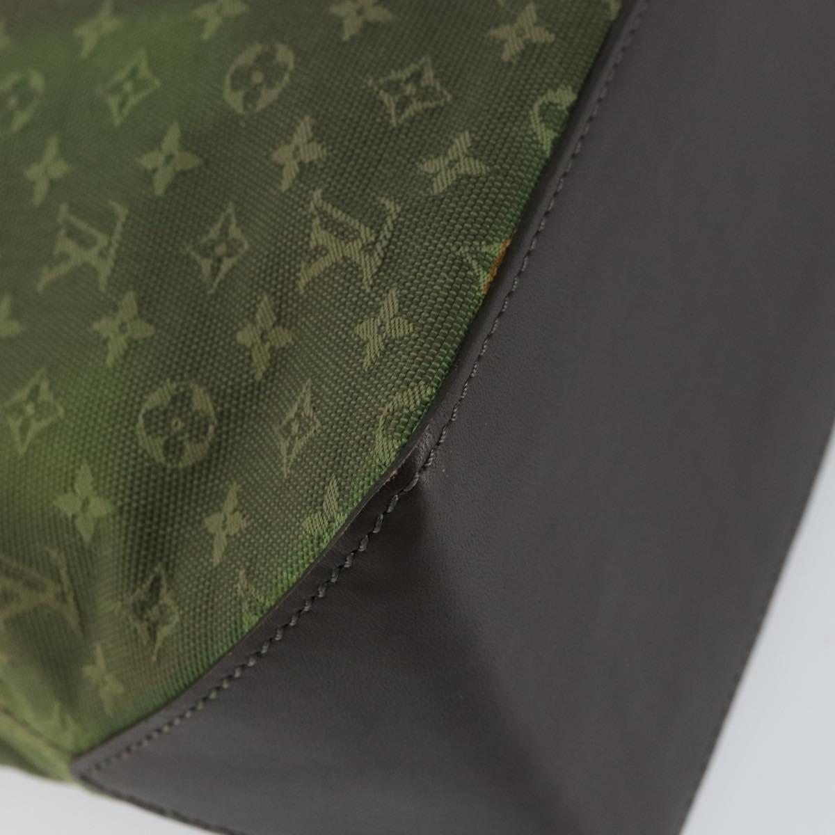 LOUIS VUITTON Monogram Mini Cabas Piano Tote Bag SPO TST Khaki LV Auth gh1292