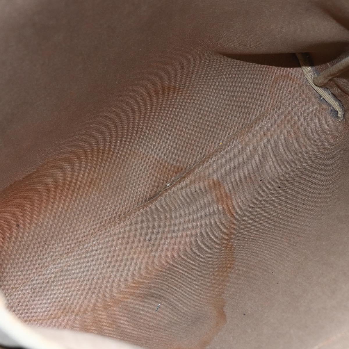 GUCCI GG Supreme Web Sherry Line Bag PVC Beige Gold 002 983 0163 Auth gh1297