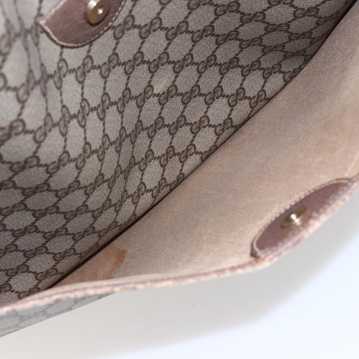 GUCCI GG Supreme Web Sherry Line Bag PVC Beige Gold 002 983 0163 Auth gh1297