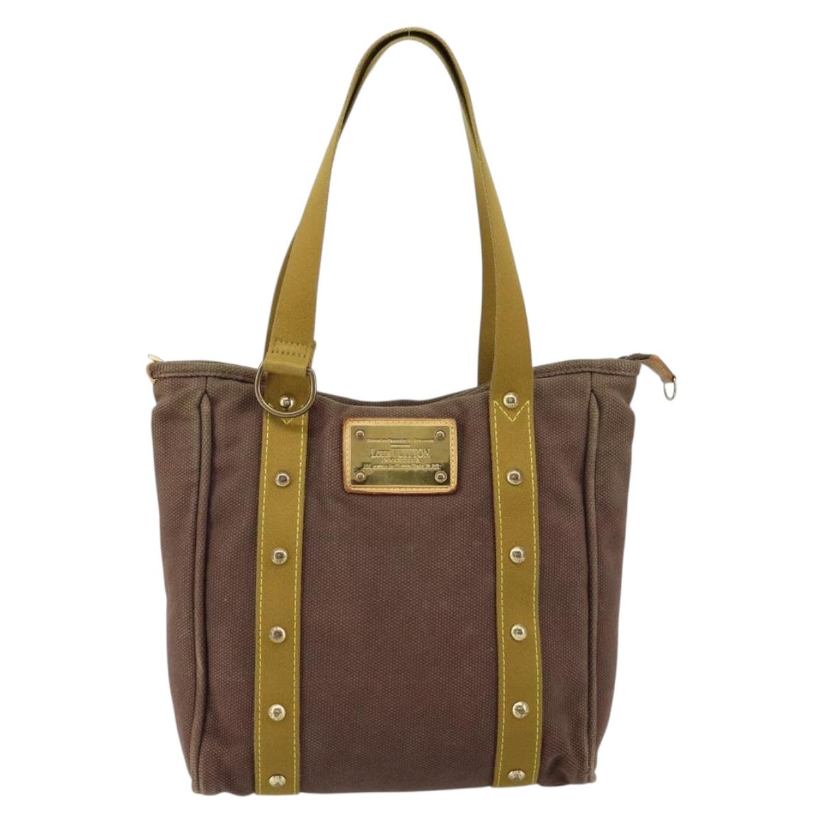 LOUIS VUITTON Antigua Cabas MM Tote Bag Brown M40086 LV Auth gh1302