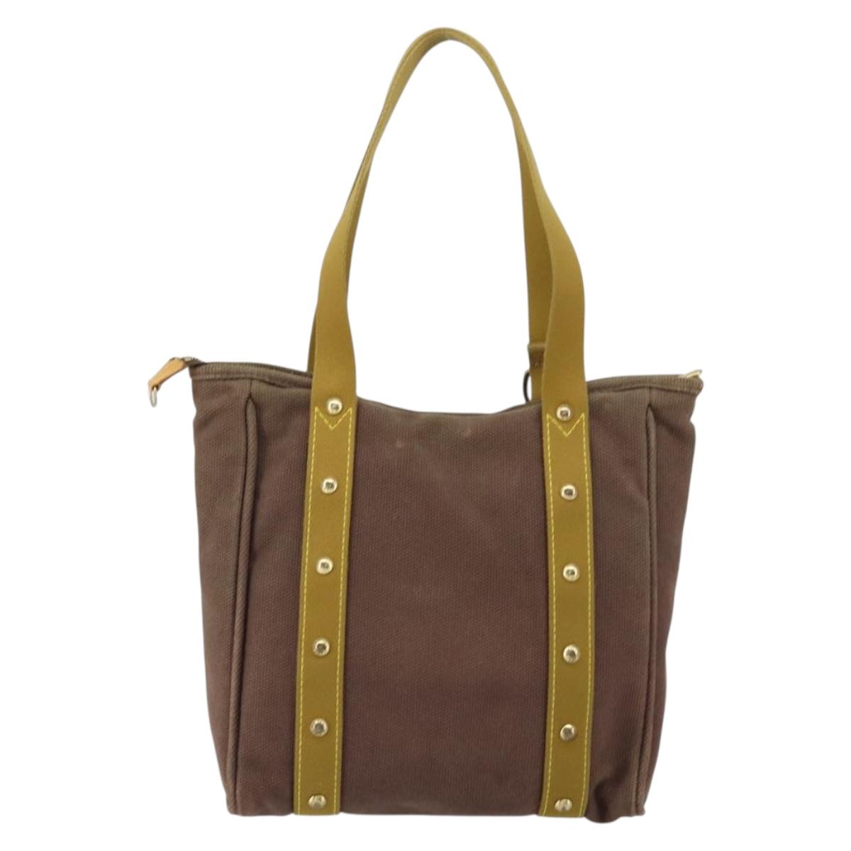 LOUIS VUITTON Antigua Cabas MM Tote Bag Brown M40086 LV Auth gh1302