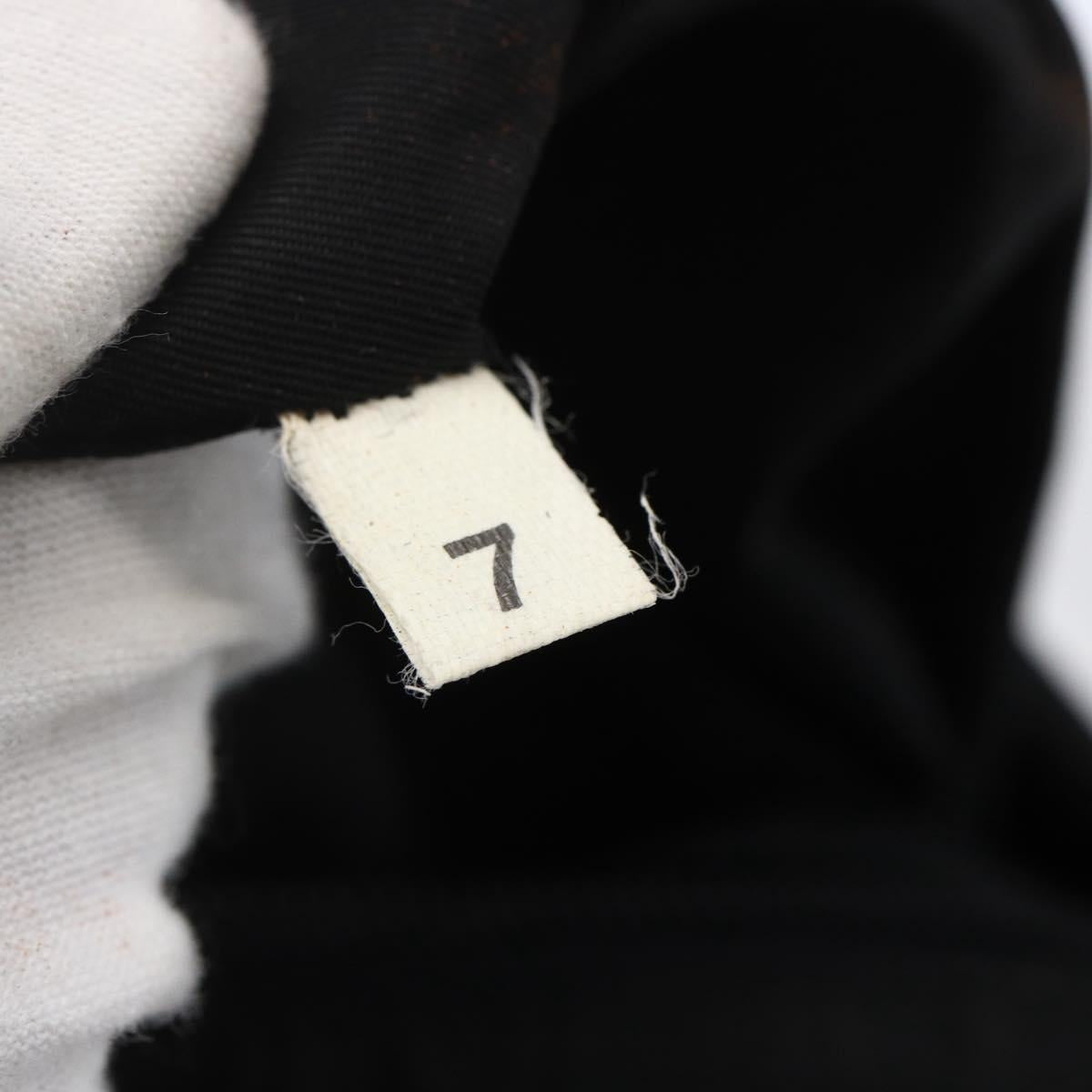 PRADA Hand Bag Nylon Black Silver Auth gh1303