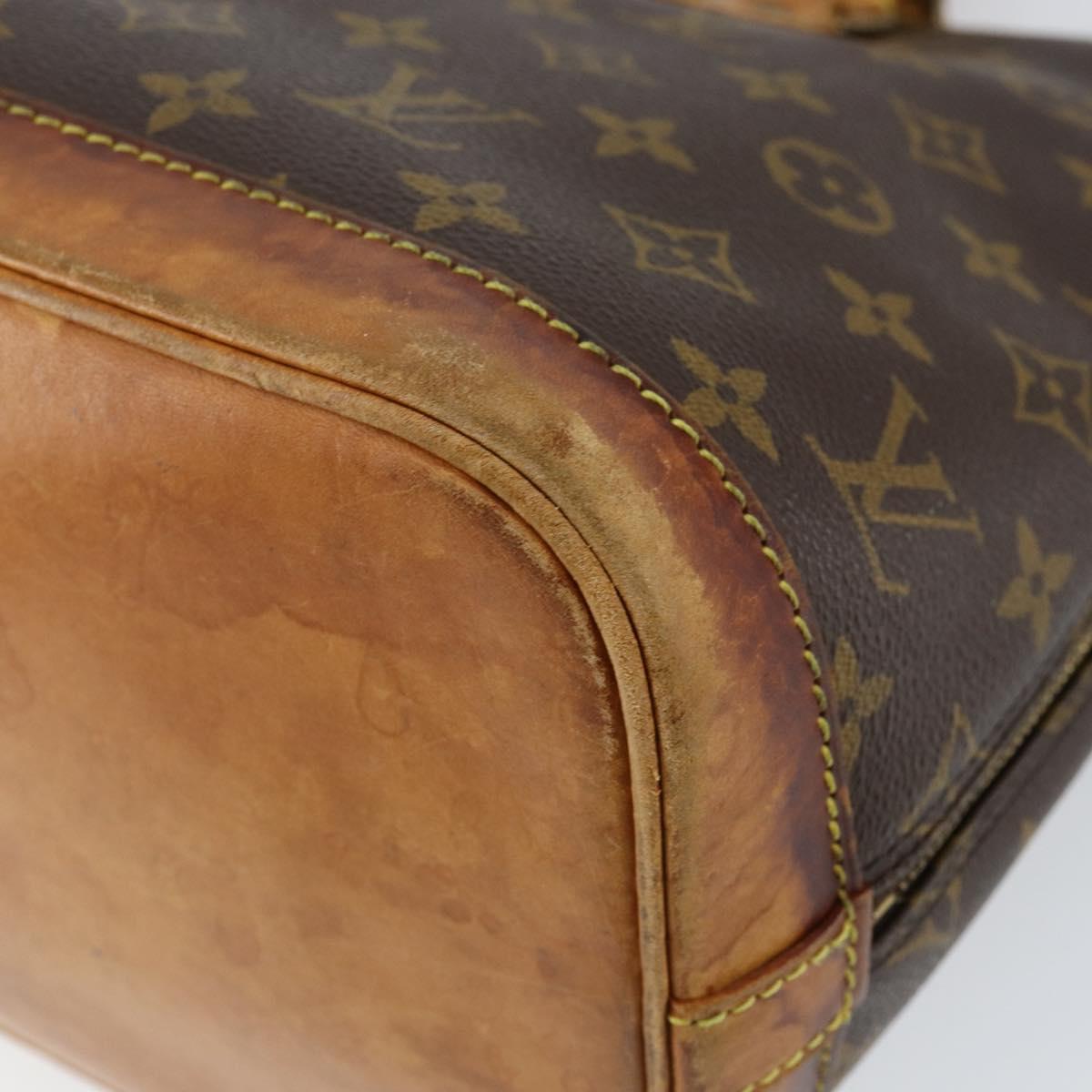 LOUIS VUITTON Monogram Alma Hand Bag M51130 LV Auth gh1306