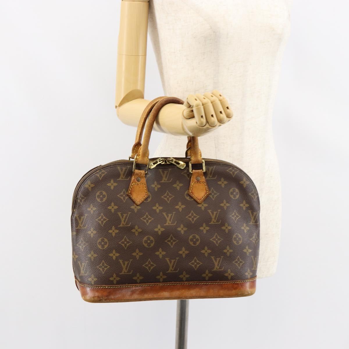 LOUIS VUITTON Monogram Alma Hand Bag M51130 LV Auth gh1306
