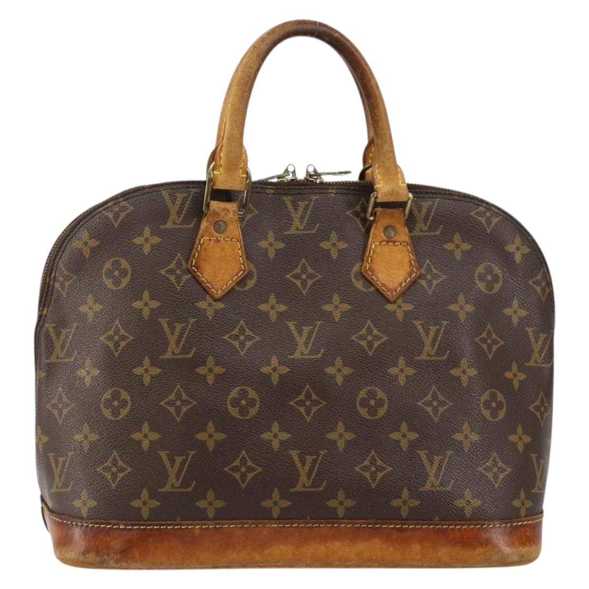 LOUIS VUITTON Monogram Alma Hand Bag M51130 LV Auth gh1306