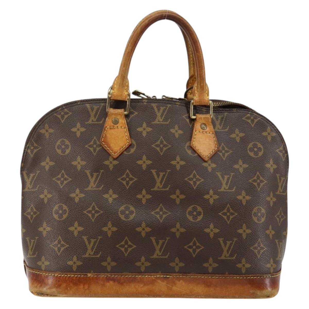 LOUIS VUITTON Monogram Alma Hand Bag M51130 LV Auth gh1306