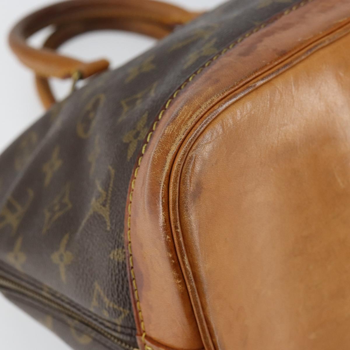 LOUIS VUITTON Monogram Alma Hand Bag M51130 LV Auth gh1312