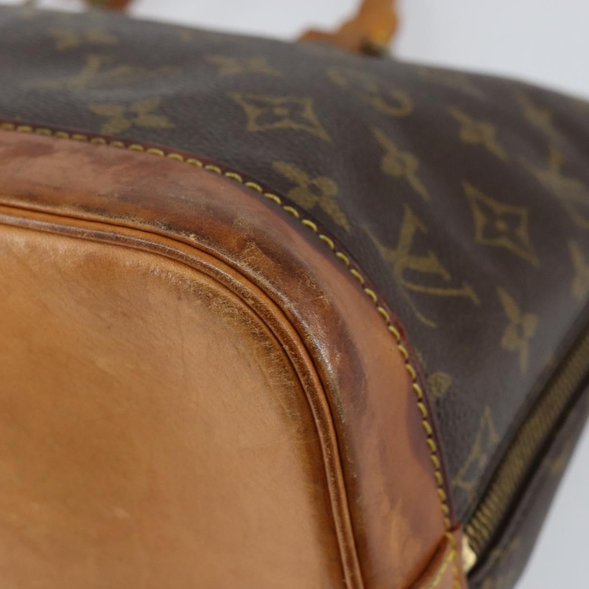 LOUIS VUITTON Monogram Alma Hand Bag M51130 LV Auth gh1312
