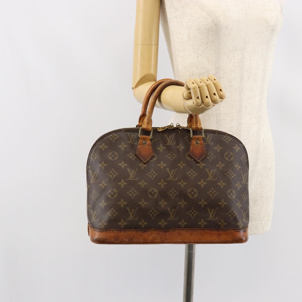 LOUIS VUITTON Monogram Alma Hand Bag M51130 LV Auth gh1312