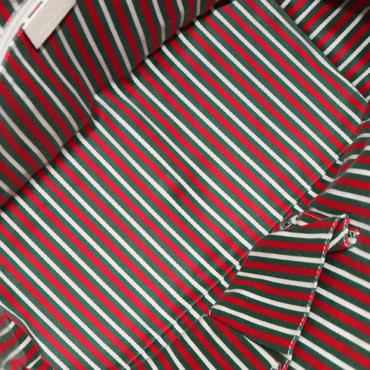 GUCCI GG Canvas Newbrit Tote Bag Beige Gold 169946 Auth gh1314