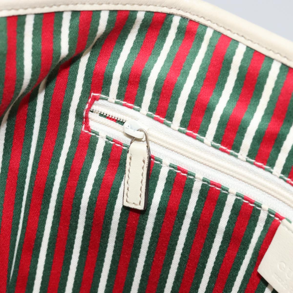 GUCCI GG Canvas Newbrit Tote Bag Beige Gold 169946 Auth gh1314