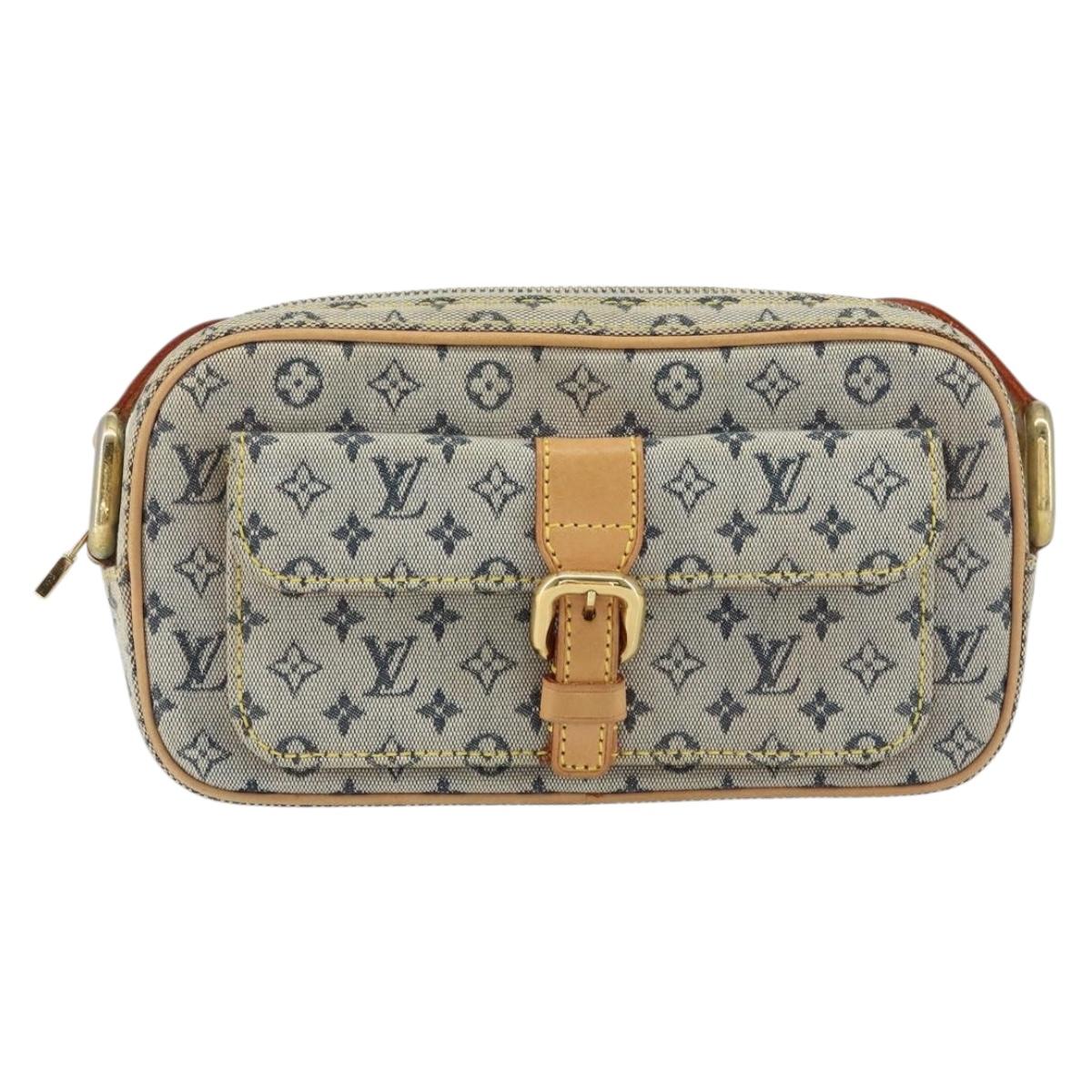 LOUIS VUITTON Monogram Mini Juliet MM Shoulder Bag Blue M92004 LV Auth gh1319