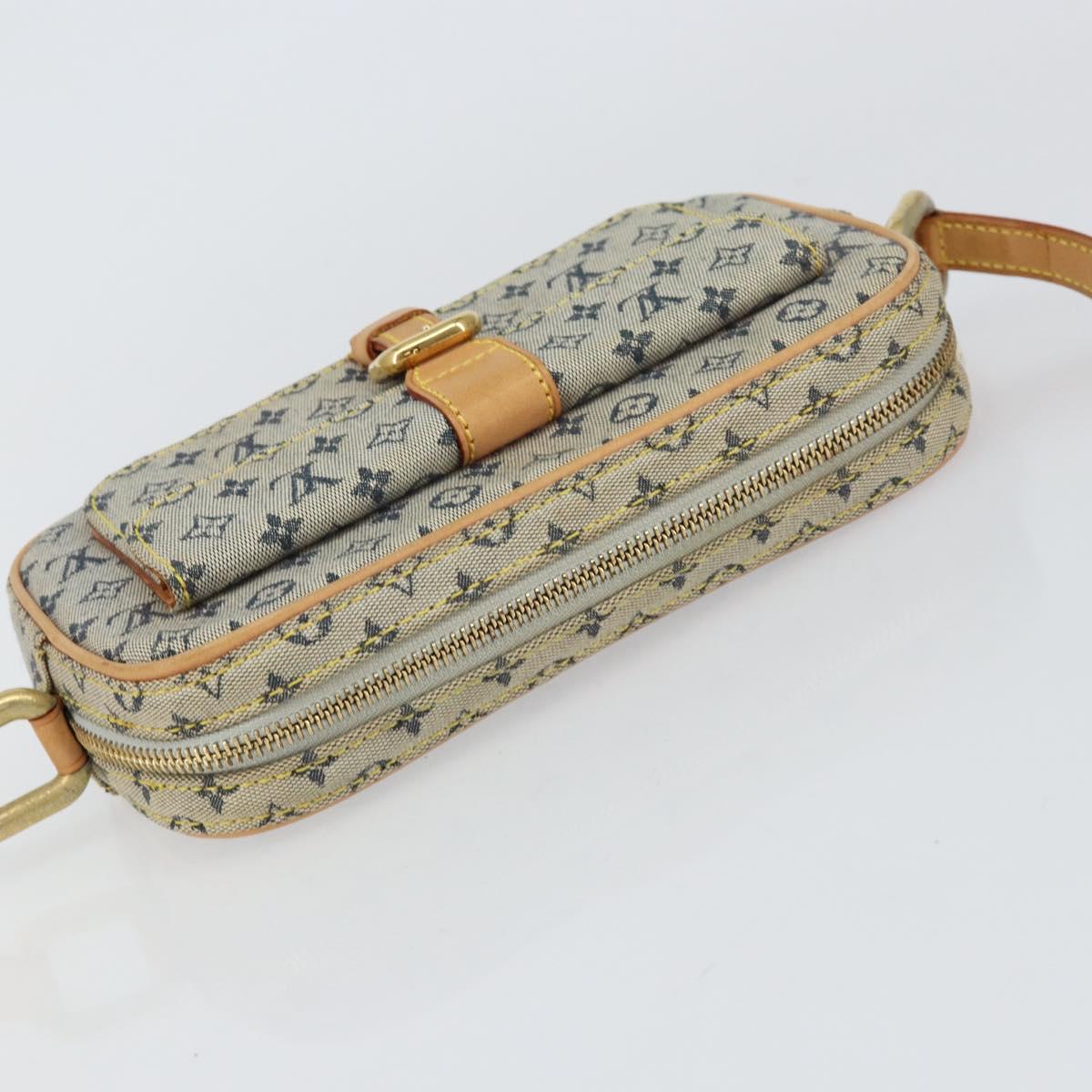 LOUIS VUITTON Monogram Mini Juliet MM Shoulder Bag Blue M92004 LV Auth gh1319