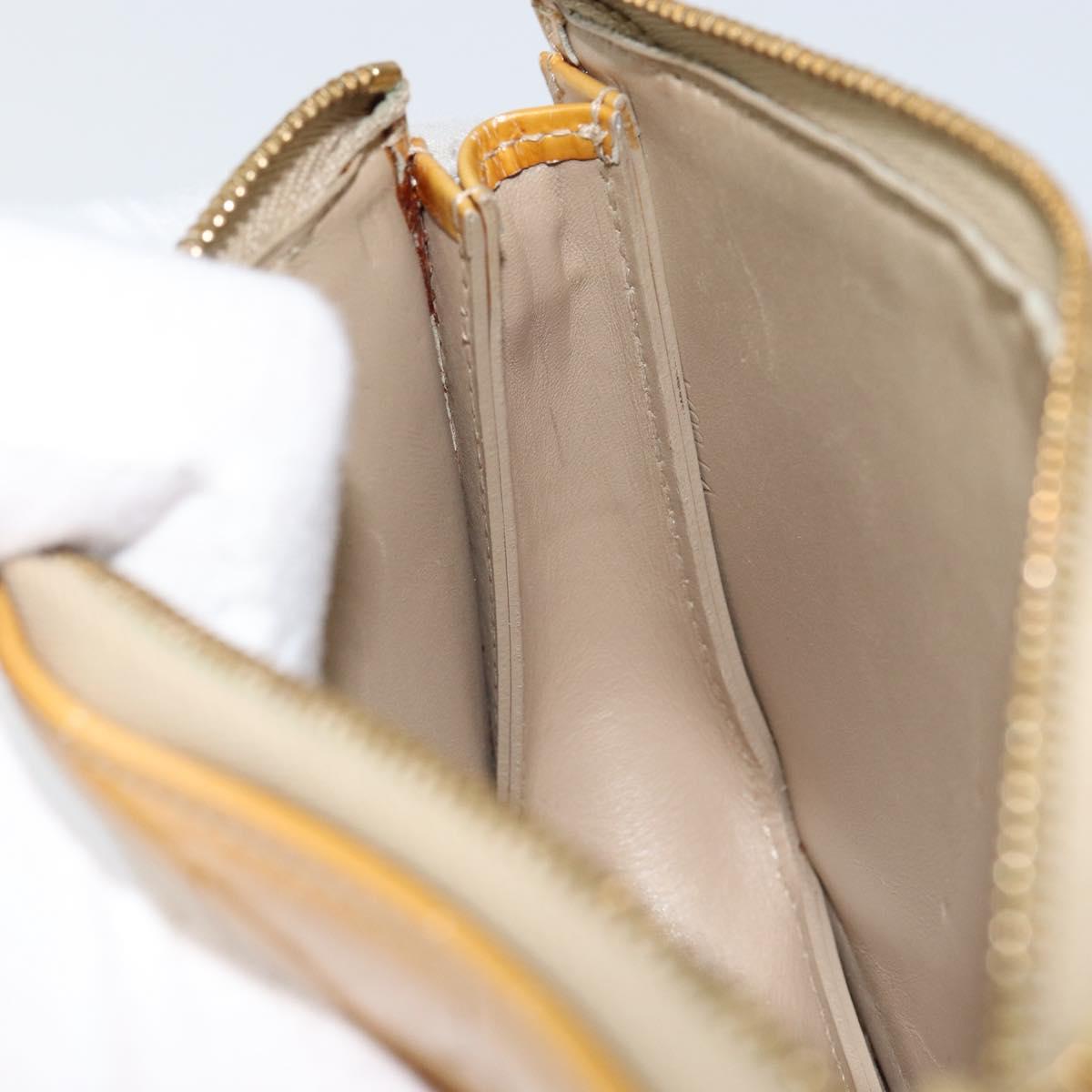 LOUIS VUITTON Monogram Vernis Lexington Pouch Beige M91010 LV Auth gh1322