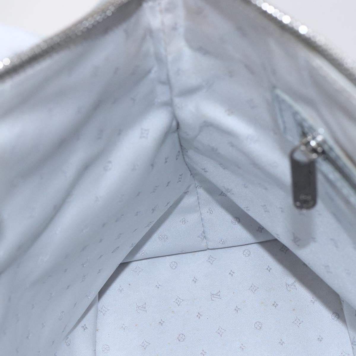 LOUIS VUITTON Suhari Lockit PM Hand Bag Silver M95541 LV Auth gh1323